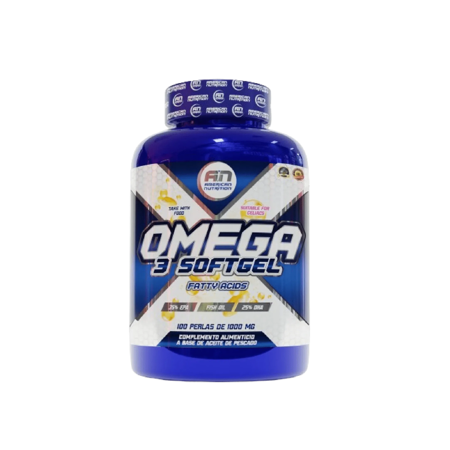 OMEGA 3 AMERICAN NUTRITION 100 SOFTGELS