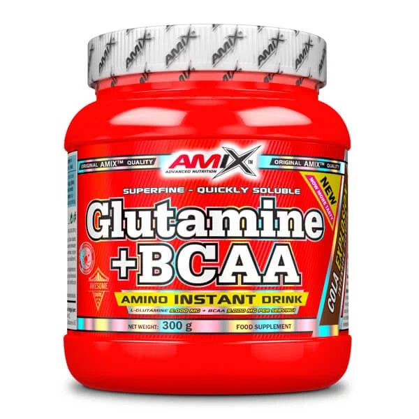 Glutamina + Bcaa´s Aminoacidos Ramificados 300gr