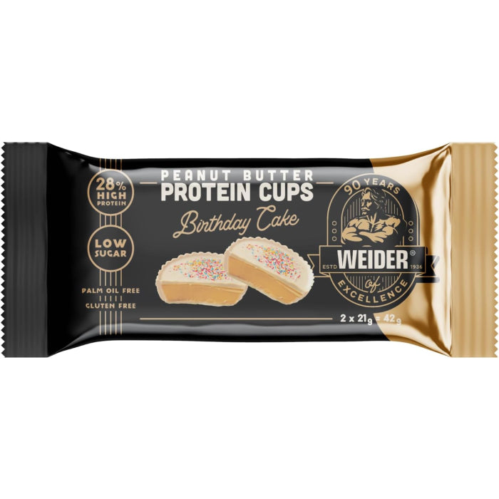 Peanut Butter Protein Cups Birthday Cake