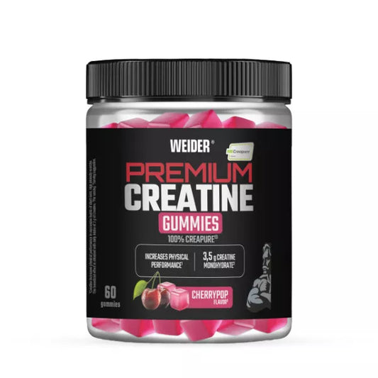 Premium creatine 60 gummies cherry pop
